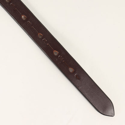 ブライドルレザー ナロー ベルト(Long Saddle Leather Belt)