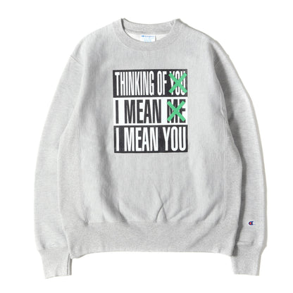 US企画 ×Barbara Kruger リバースウィーブ スウェット