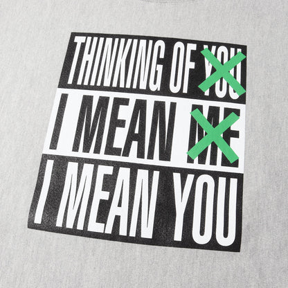 US企画 ×Barbara Kruger リバースウィーブ スウェット