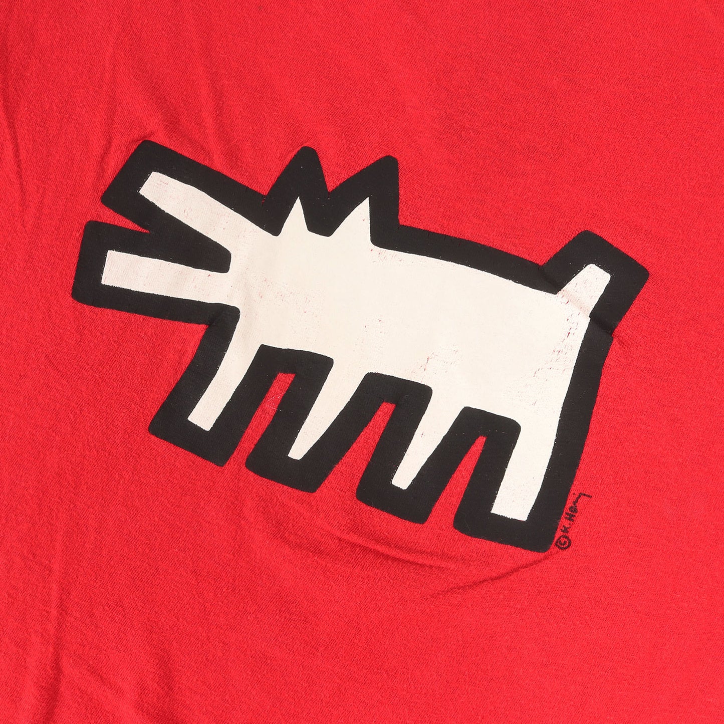 80s Keith Haring 両面プリント Tシャツ(SCREEN STARSボディ / USA製)