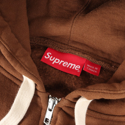 22AW スモールBOXロゴ ジップ スウェットパーカー(Small Box Drawcord Zip Up Hooded Sweatshirt)