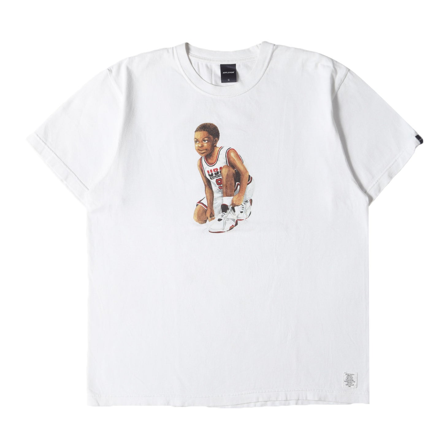 21SS ×mami 少年イラスト ヘビー Tシャツ(Barcelona 92 Boy T-shirt)