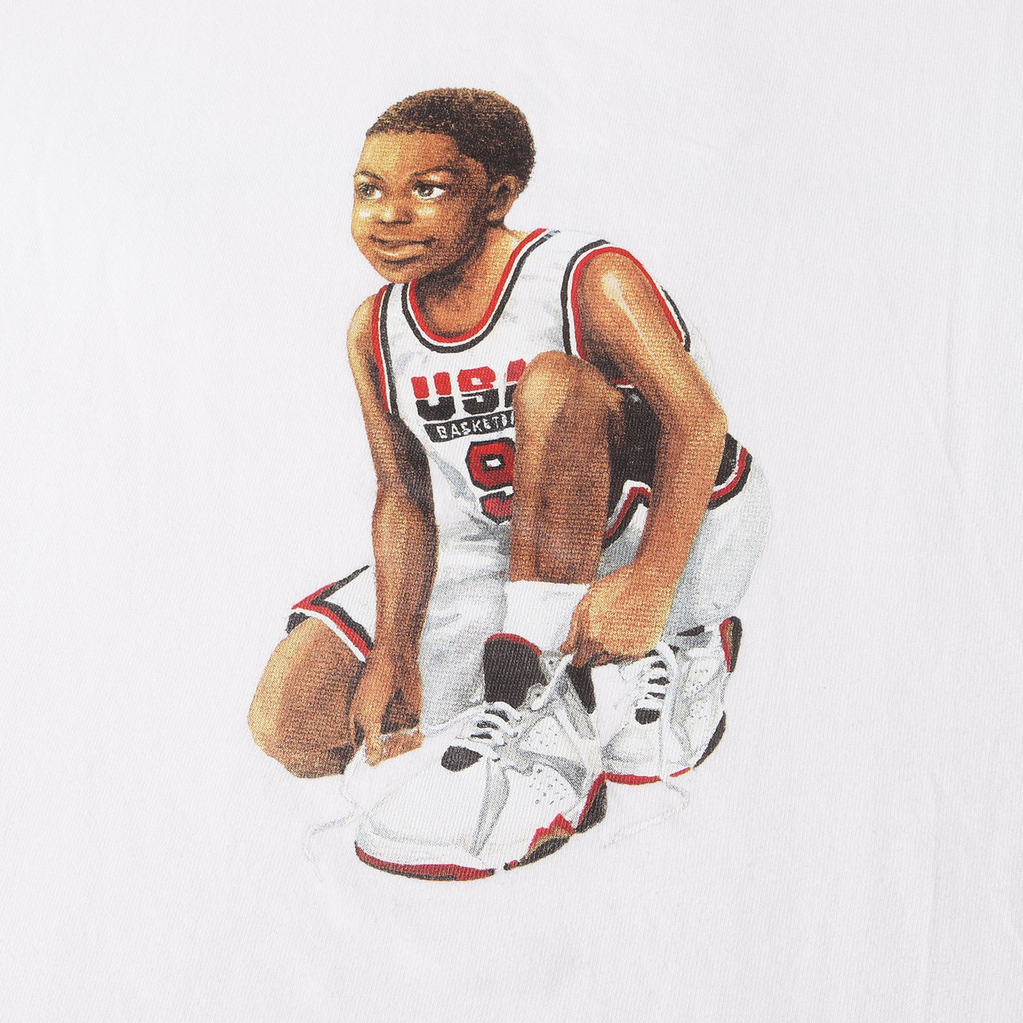 21SS ×mami 少年イラスト ヘビー Tシャツ(Barcelona 92 Boy T-shirt)