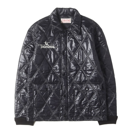 00s ロゴ刺繍 キルティング レーシングジャケット