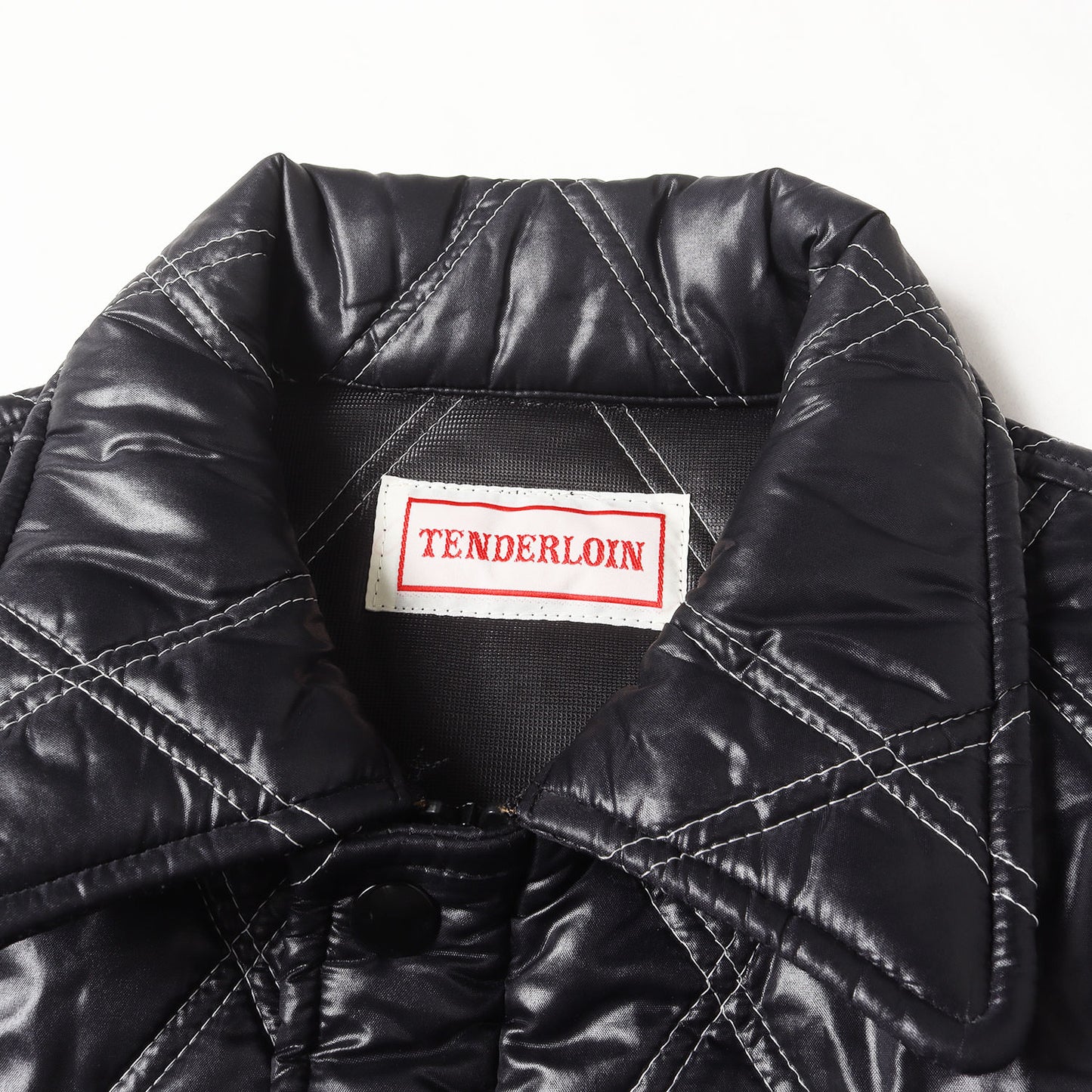 00s ロゴ刺繍 キルティング レーシングジャケット