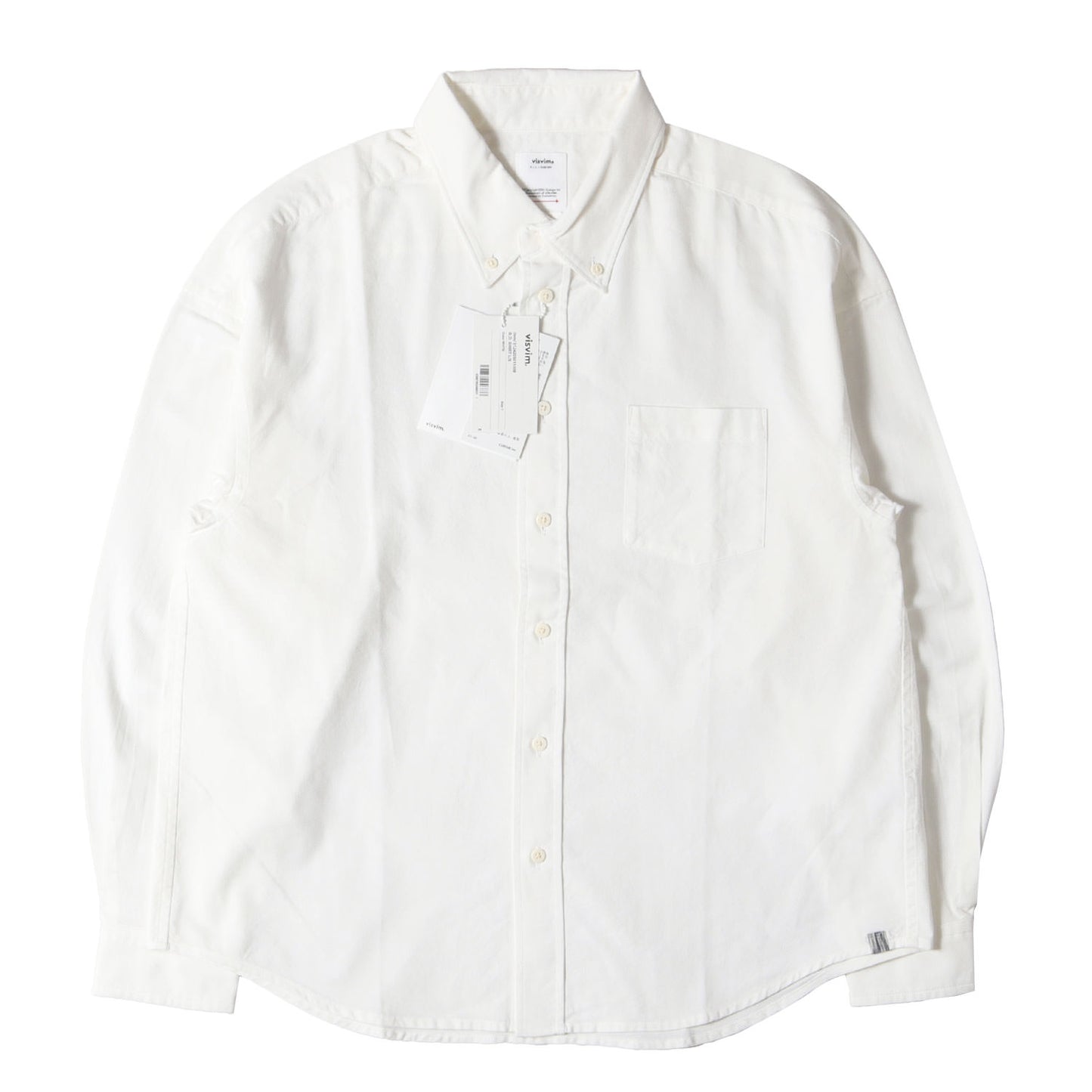 24AW コットン/シルク オックスフォード ボタンダウンシャツ(B.D. SHIRT L/S)