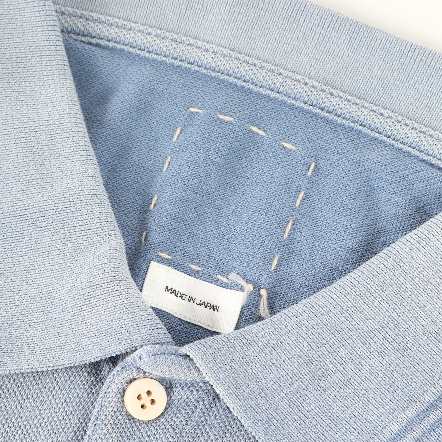 23SS ダメージ加工 コットン 鹿の子 半袖ポロシャツ(JUMBO WELLER S/S DMGD)