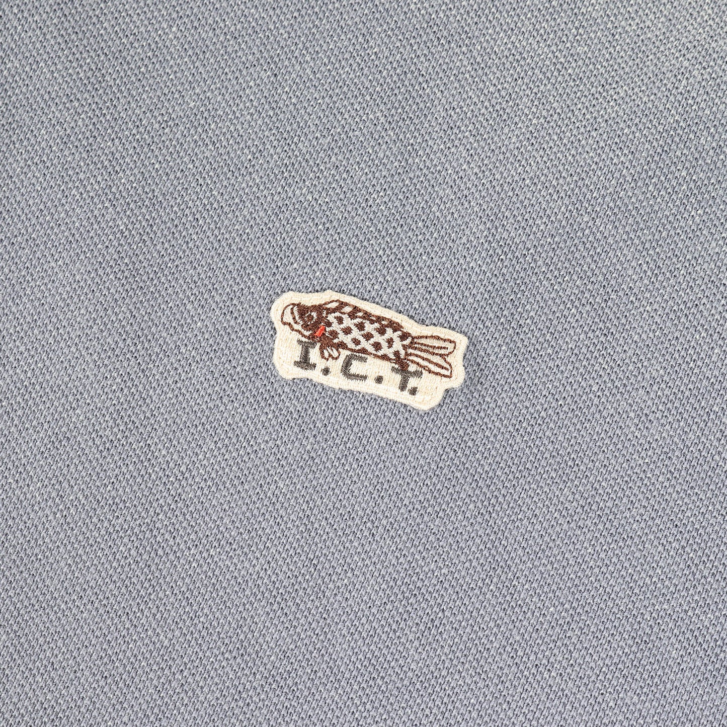 23SS I.C.T ダメージ加工 コットン 鹿の子 半袖ポロシャツ(JUMBO WELLER S/S DMGD)