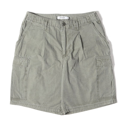 25SS 硫化染め ミリタリー カーゴショーツ(TROOPER 6P SHORTS COTTON TYPEWRITER SULFUR DYE)