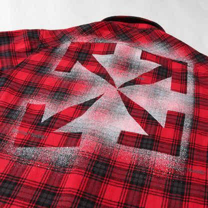 20AW ステンシル アロー チェック フランネルシャツ(STENCIL FLANNEL CHECK SHIRT)