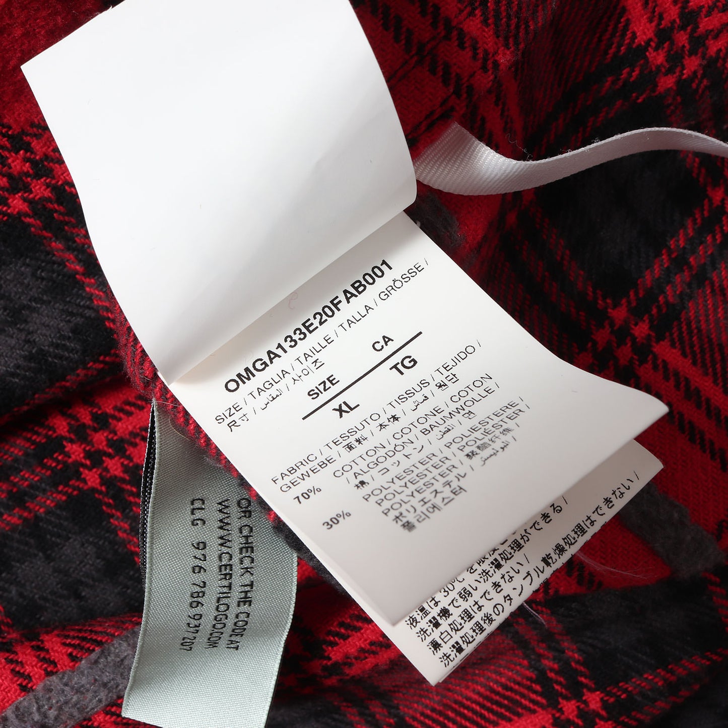 20AW ステンシル アロー チェック フランネルシャツ(STENCIL FLANNEL CHECK SHIRT)