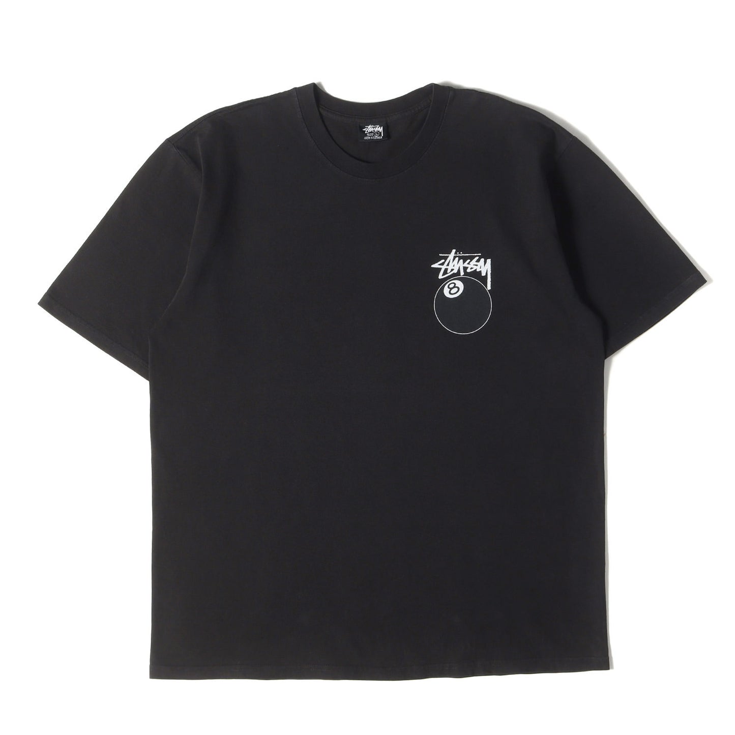 ピグメント加工 8ボール クルーネック Tシャツ