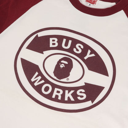 00s 猿顔プリント 7分袖 ラグラン ロングスリーブTシャツ