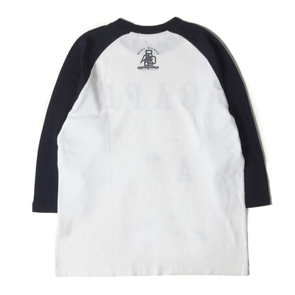 00s BAPEロゴ 7分袖 ラグラン Tシャツ