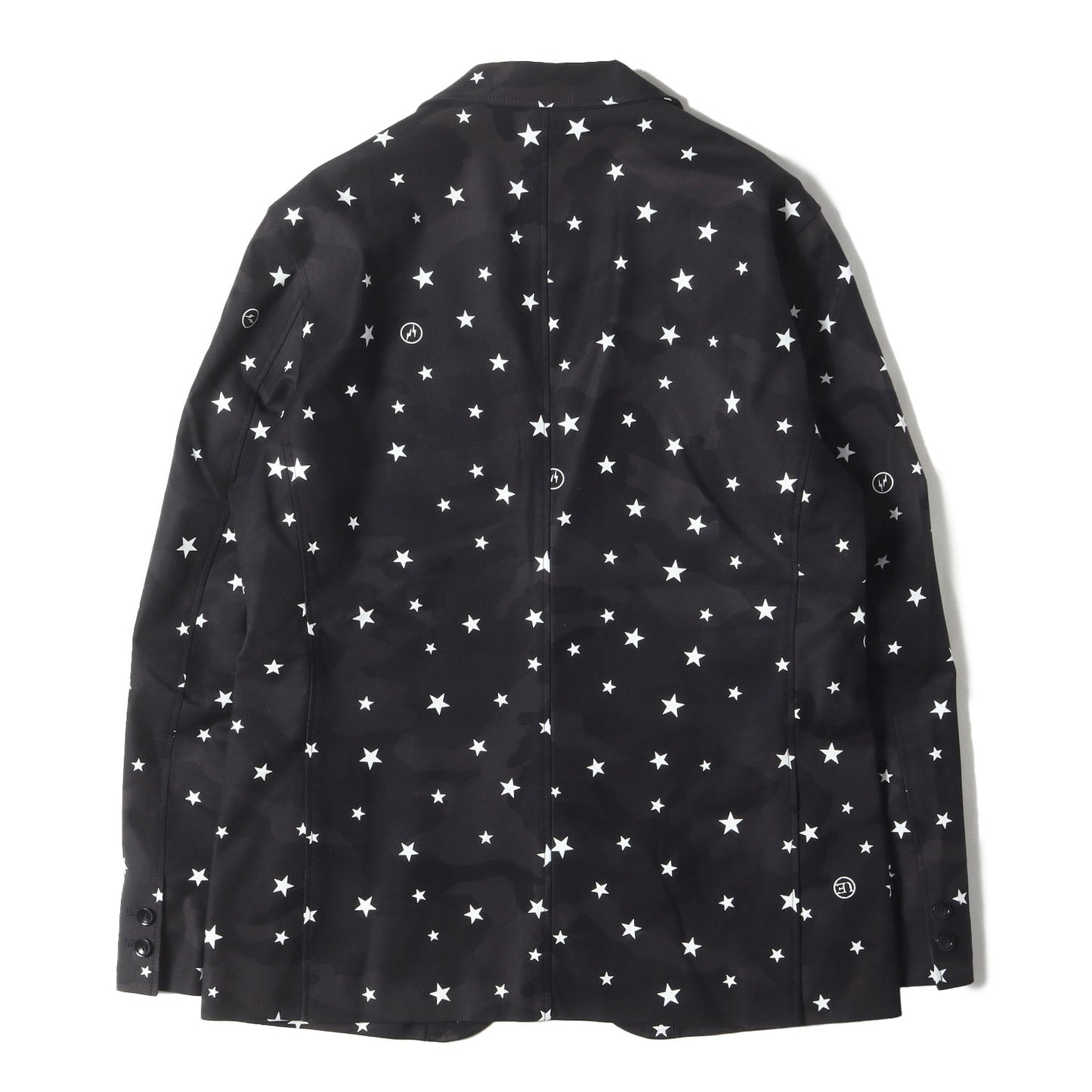 裏地アーカイブ柄 スターカモ ストレッチ テーラードジャケット