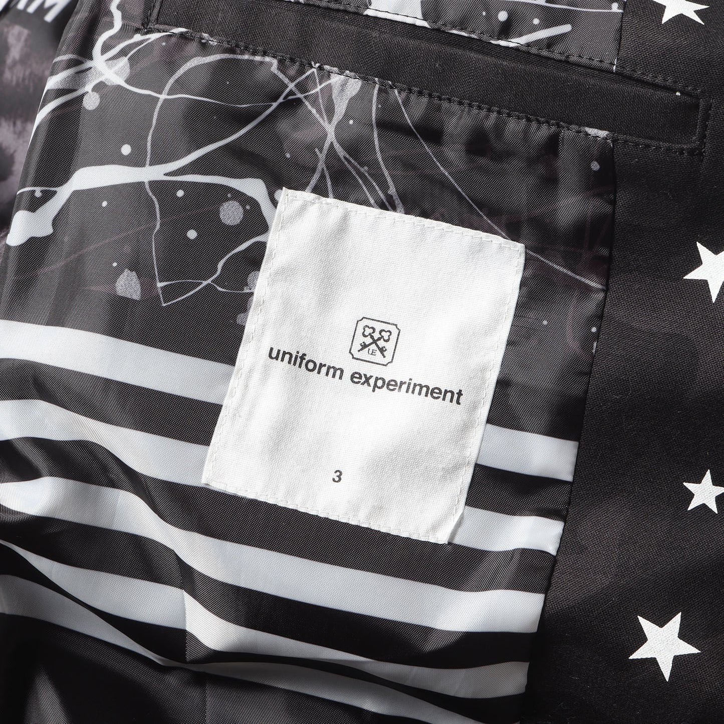 裏地アーカイブ柄 スターカモ ストレッチ テーラードジャケット