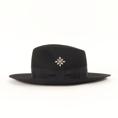 ×METAL JACKET スタッズ付き ウールフェルト 中折れハット(STUDS WOOL HAT)