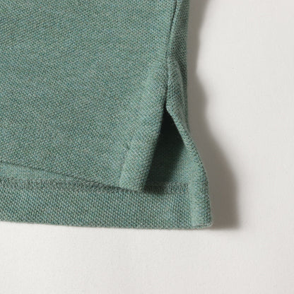 [現行タグ] ワンポイント刺繍 鹿の子 ポロシャツ(CUSTOM SLIM FIT)