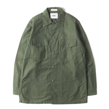 コットンサテン ミリタリーシャツ(WMILL-LS 02 / LS / COTTON. SATIN)