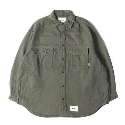 22SS オーバーサイズ ヘビー フランネルシャツ(WCPO 01 / LS / COTTON. FLANNEL)