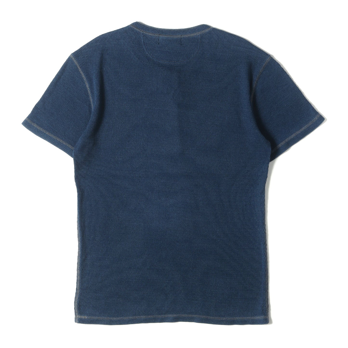 22SS インディゴ サーマル ヘンリーネック Tシャツ