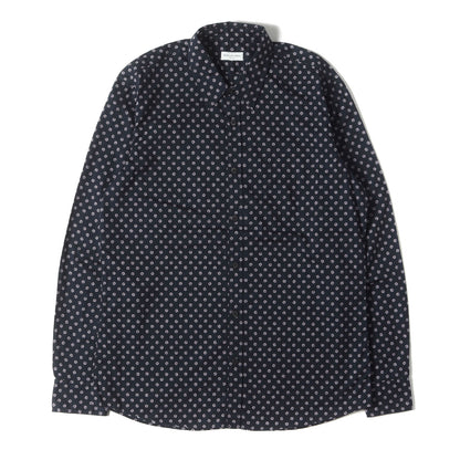 小紋柄 コットンブロード シャツ