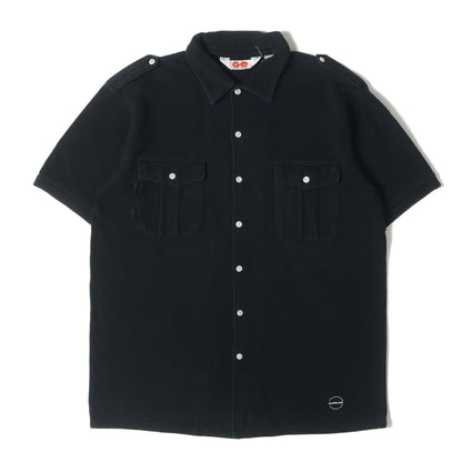 90s エポレット付き 鹿の子 半袖シャツ