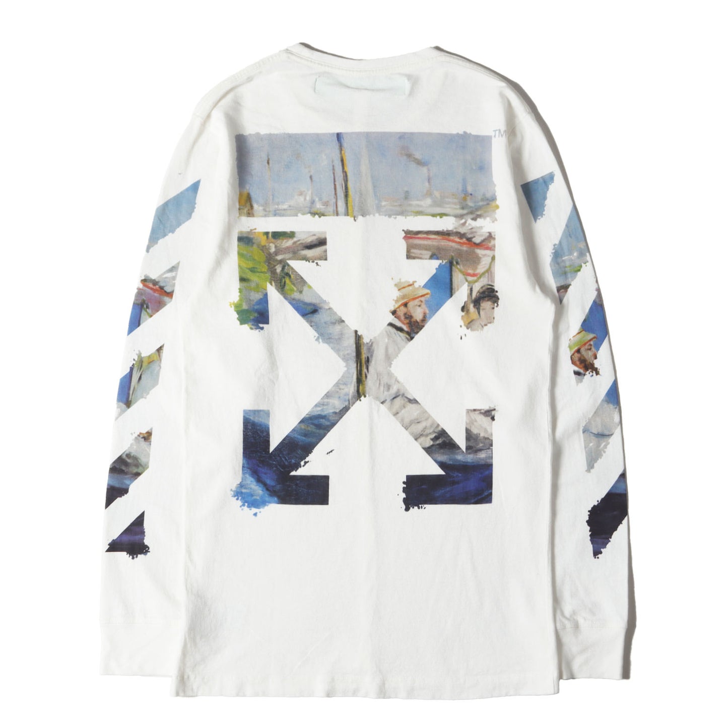 絵画 アローマーク ロングスリーブ Tシャツ(DIAG COLORED ARROW LS TEE)