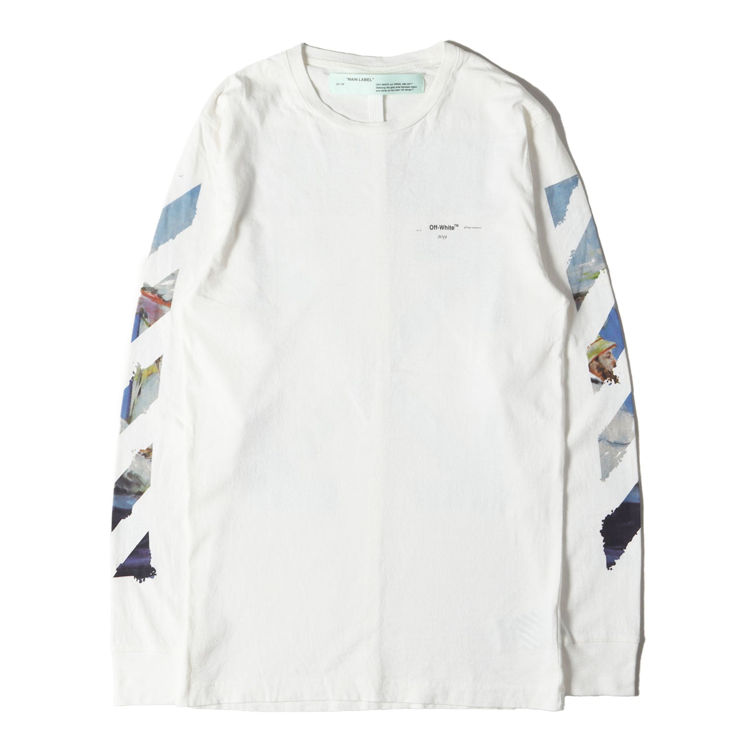 OFF-WHITE (オフホワイト) 絵画 アローマーク ロングスリーブ Tシャツ
