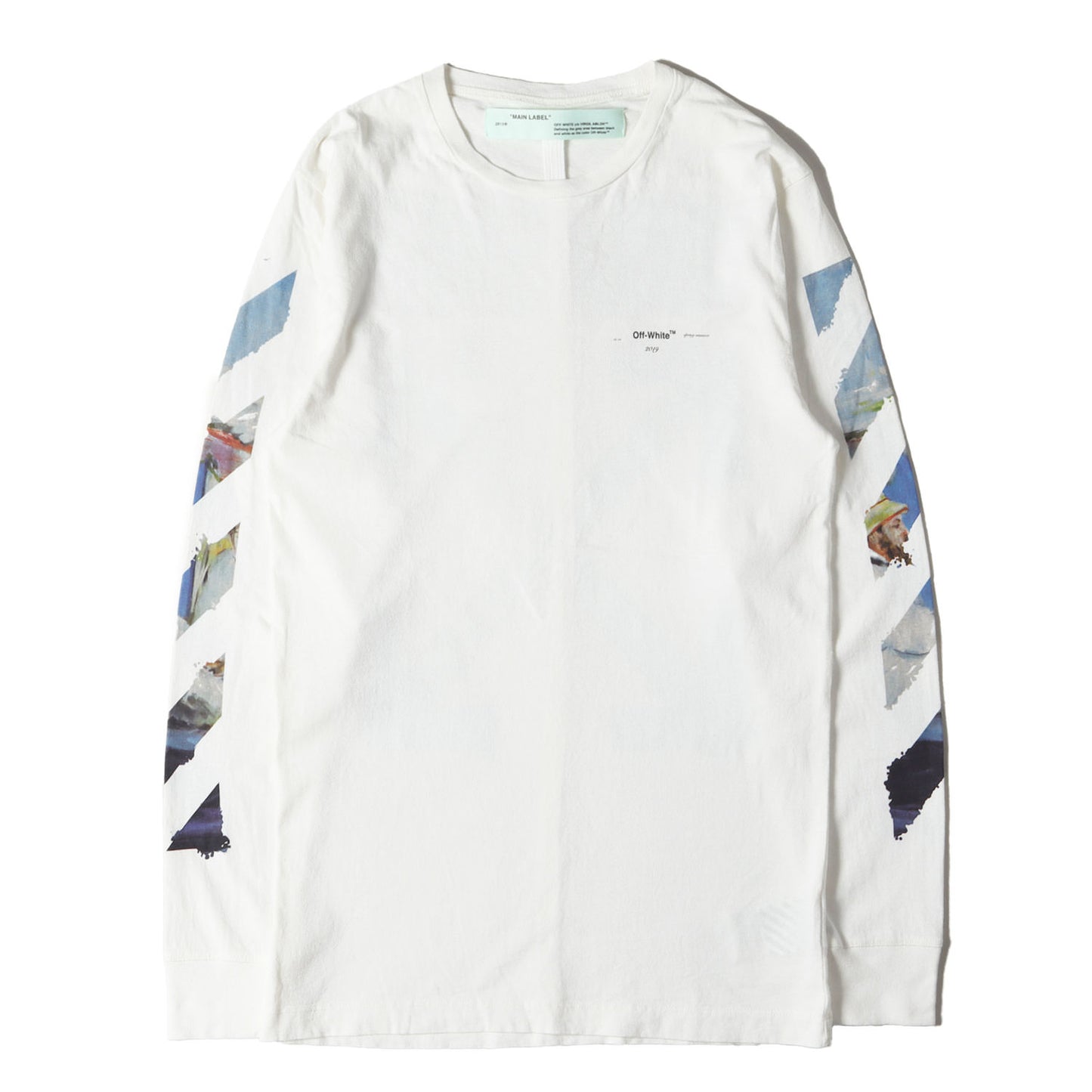 絵画 アローマーク ロングスリーブ Tシャツ(DIAG COLORED ARROW LS TEE)