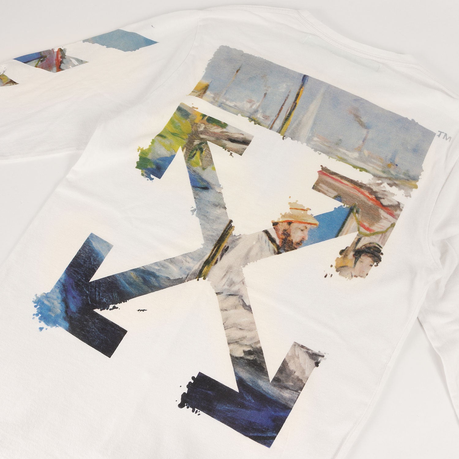 OFF-WHITE (オフホワイト) 絵画 アローマーク ロングスリーブ Tシャツ