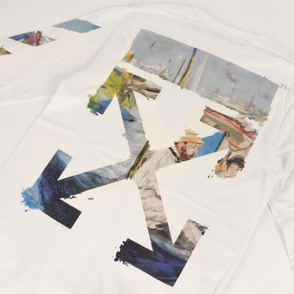 絵画 アローマーク ロングスリーブ Tシャツ(DIAG COLORED ARROW LS TEE)