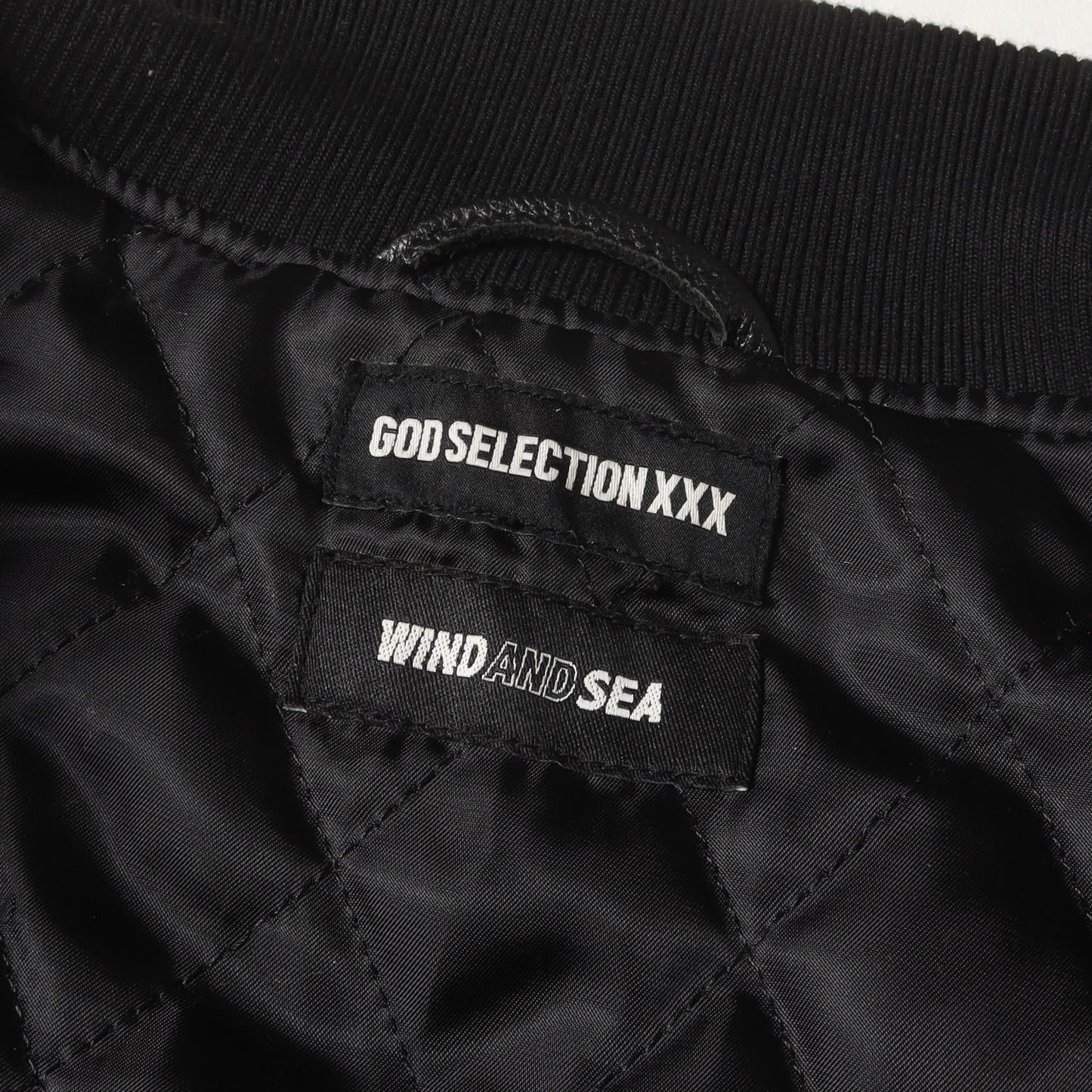 21AW ×GOD SELECTION XXX 袖レザー メルトン バーシティジャケット / スタジャン(Varsity Jacket)