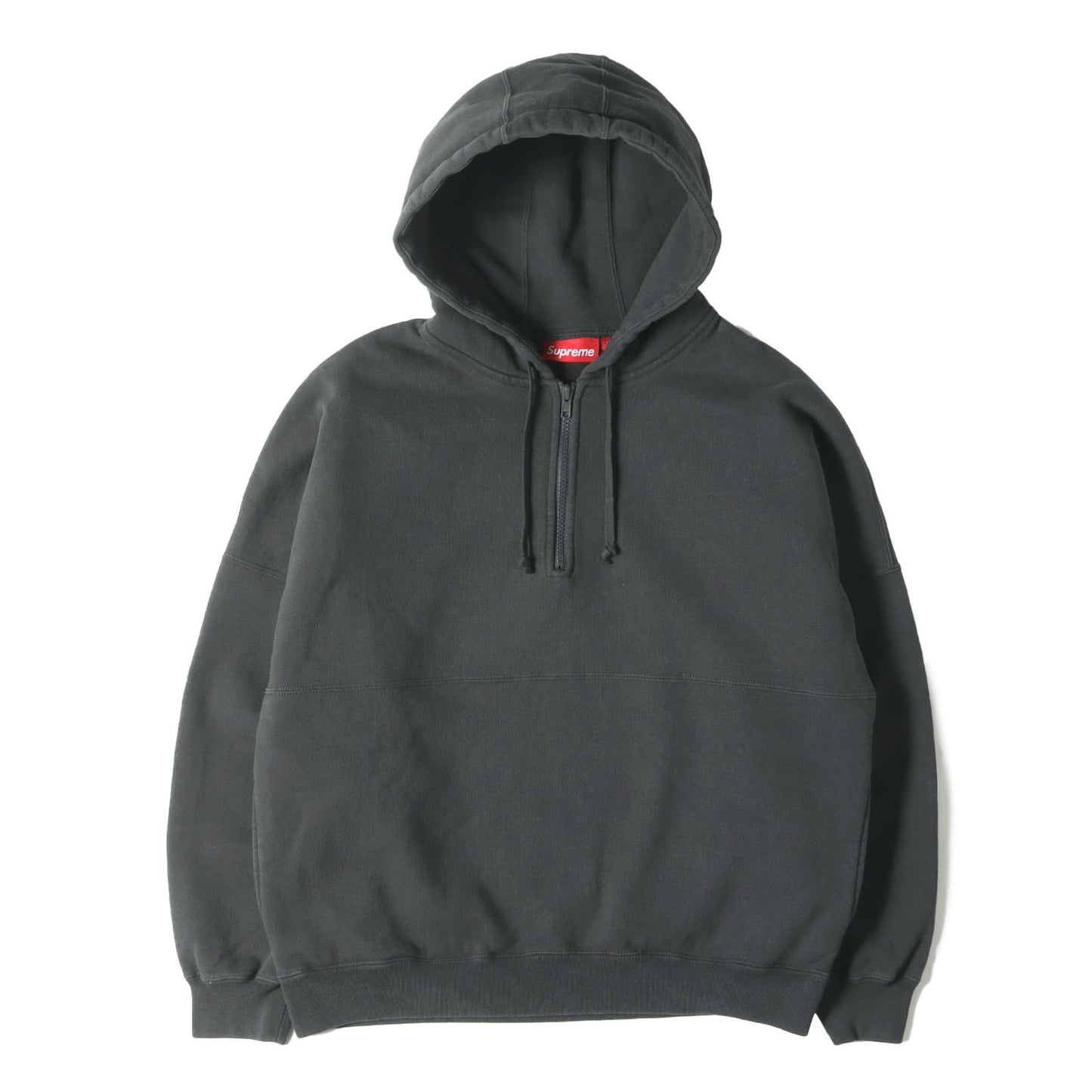 24SS ワッペンロゴ ハーフジップ スウェットパーカー(Wrapped Half Zip Hooded Sweatshirt)