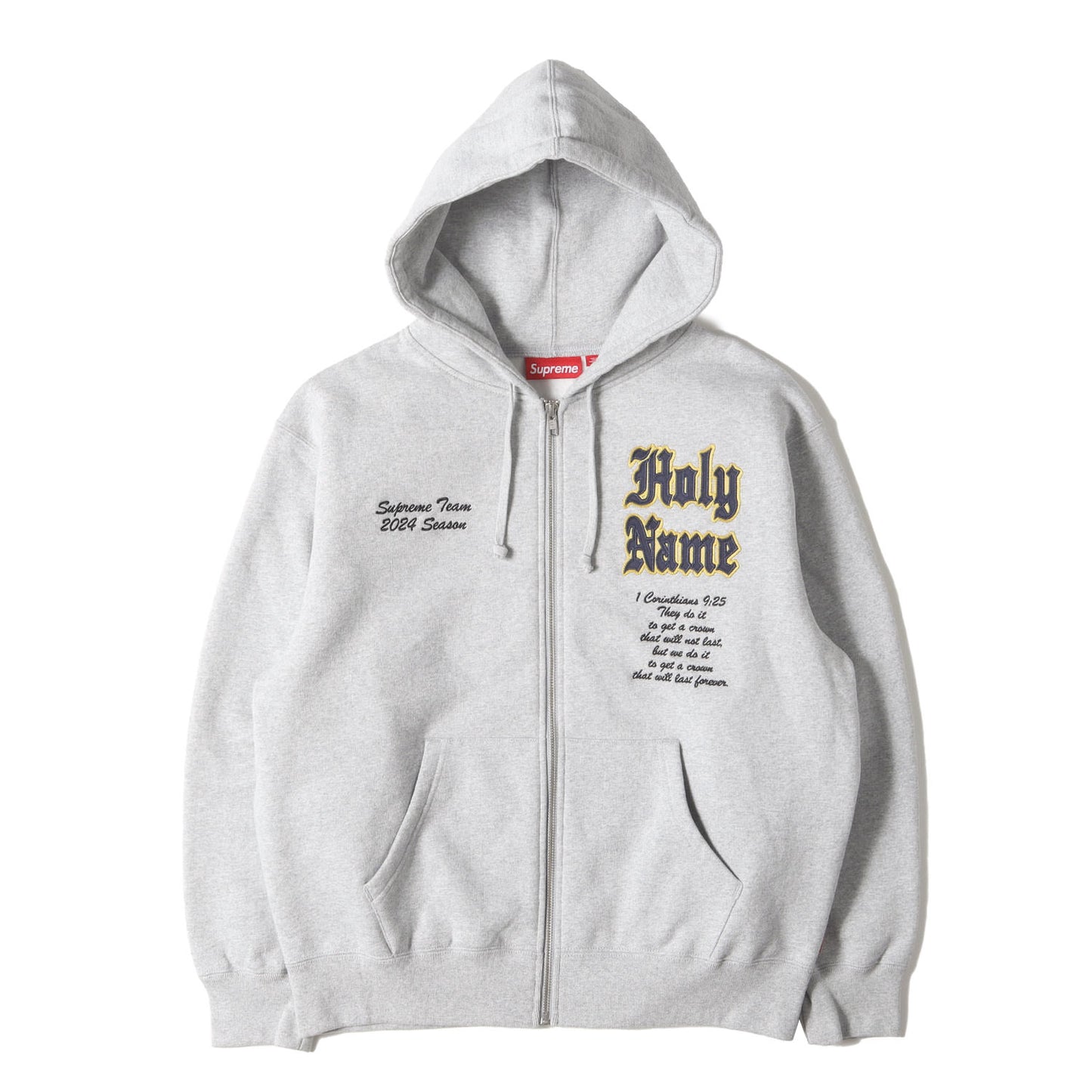 24SS ロゴワッペン スウェット ジップパーカー(Salvation Zip Up Hooded Sweatshirt)