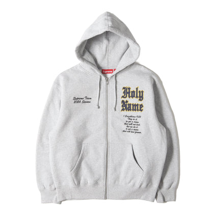 24SS ロゴワッペン スウェット ジップパーカー(Salvation Zip Up Hooded Sweatshirt)
