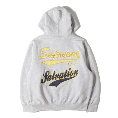 24SS ロゴワッペン スウェット ジップパーカー(Salvation Zip Up Hooded Sweatshirt)