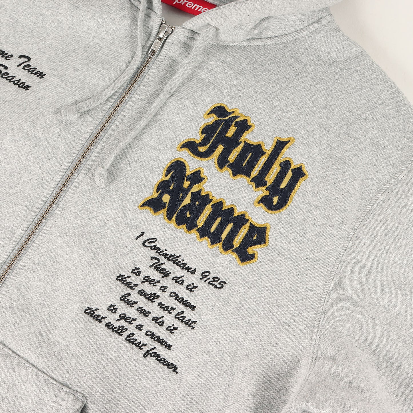 24SS ロゴワッペン スウェット ジップパーカー(Salvation Zip Up Hooded Sweatshirt)