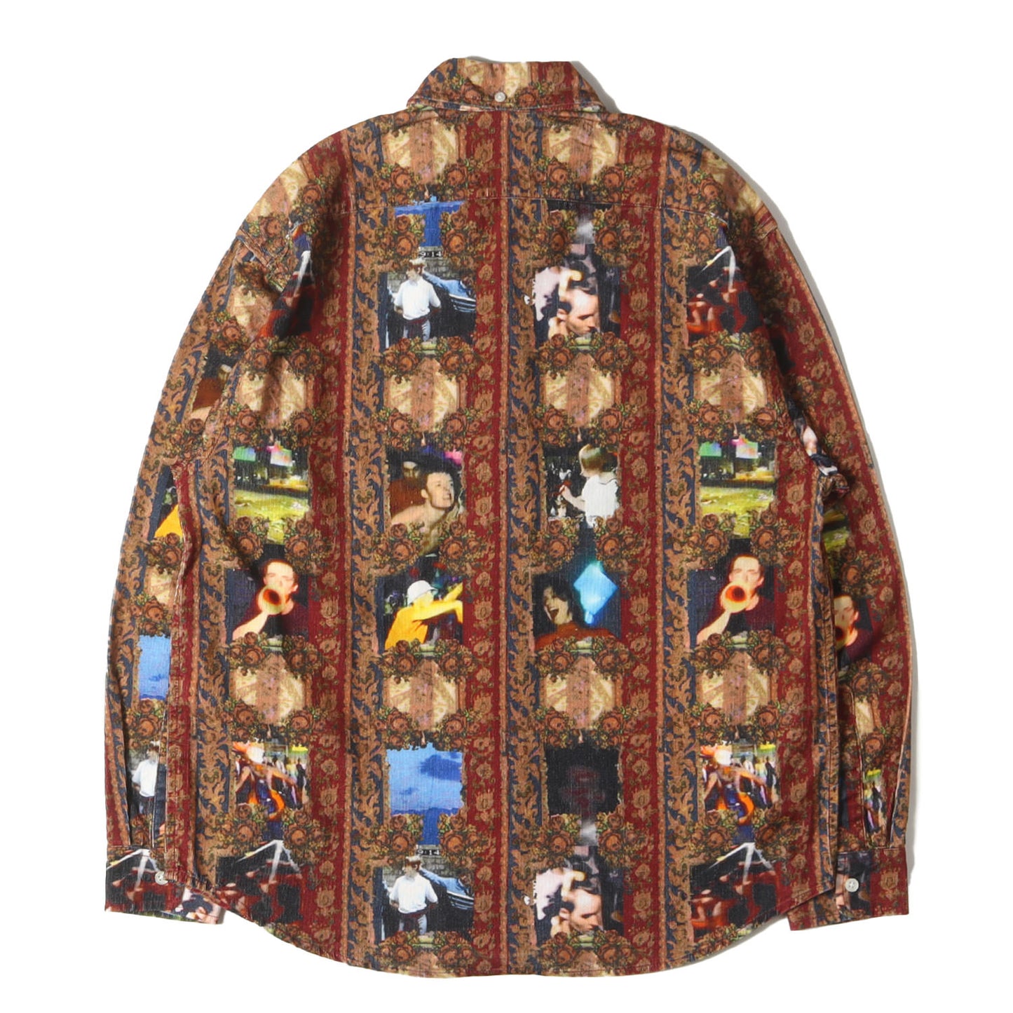 23AW フォトプリント コーデュロイ ボタンダウンシャツ(Hardcore Printed Corduroy Shirt)