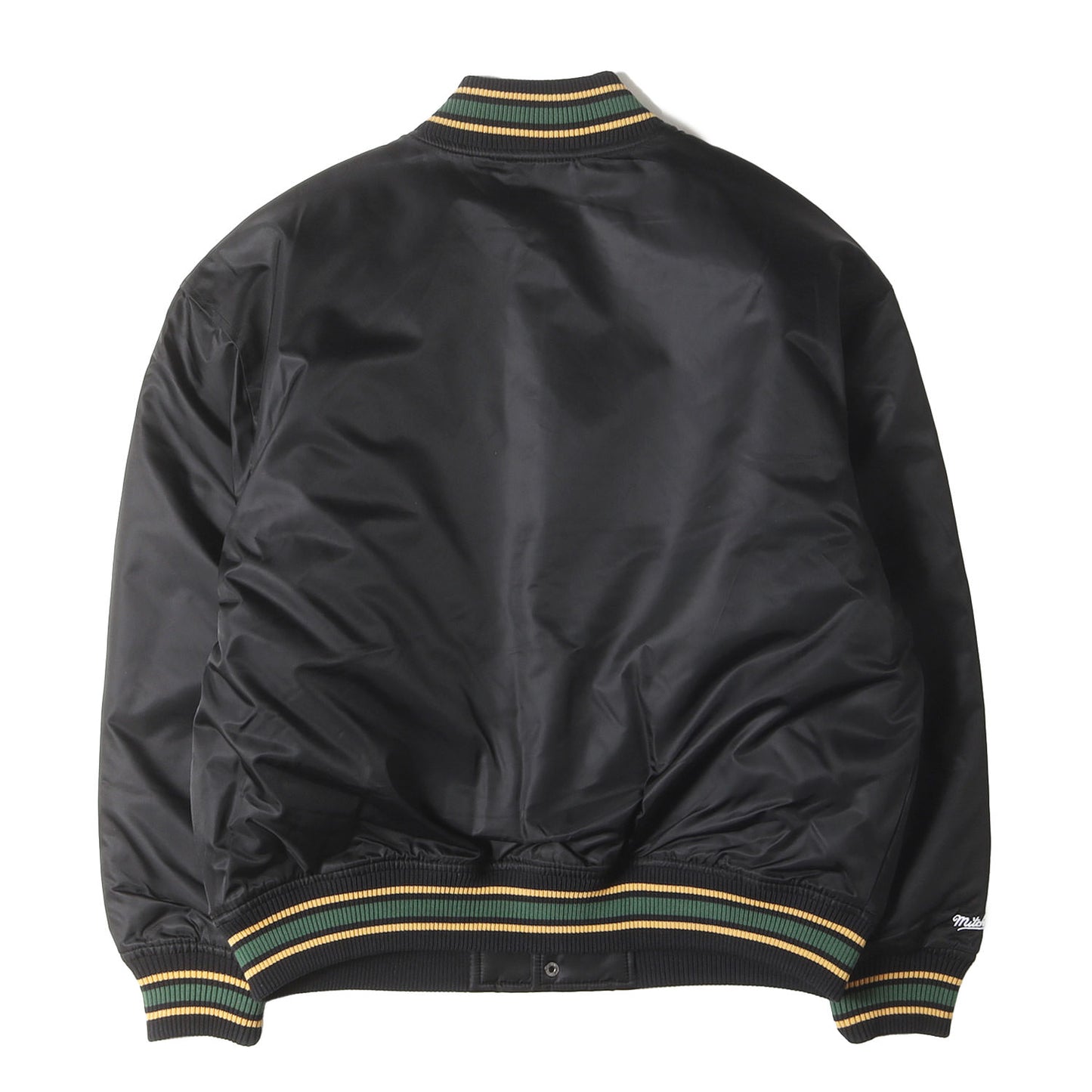 25SS ×Mitchell & Ness サテン バーシティジャケット / スタジャン(Camo Logo Varsity Jacket)