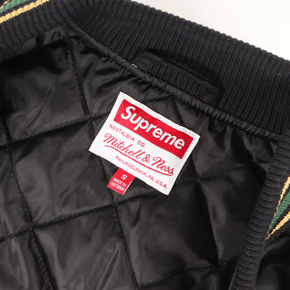 25SS ×Mitchell & Ness サテン バーシティジャケット / スタジャン(Camo Logo Varsity Jacket)