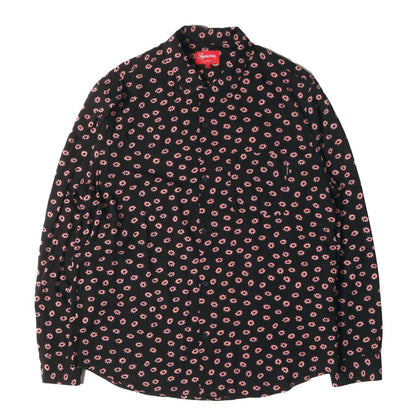 フラワー柄 オープンカラー レーヨンシャツ(Flowers L/S Rayon Shirt)