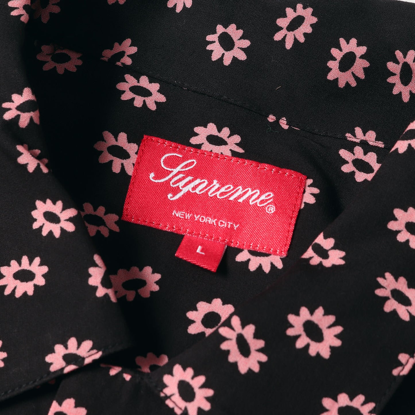 フラワー柄 オープンカラー レーヨンシャツ(Flowers L/S Rayon Shirt)