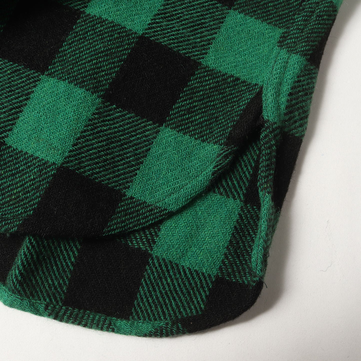 60s マチ付き バッファロー チェック ウール シャツ / TOWN CRAFT PENNY'S