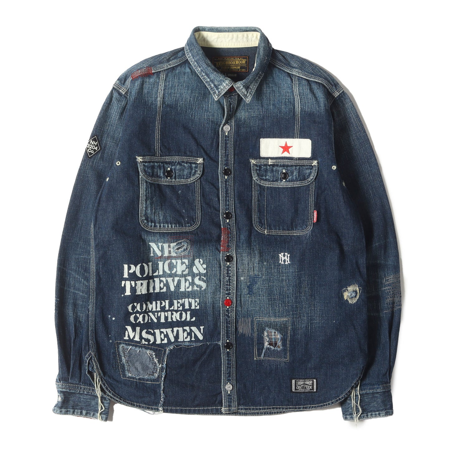 サベージ カスタム デニム ワークシャツ(SAVAGE7 / C-SHIRT. LS)