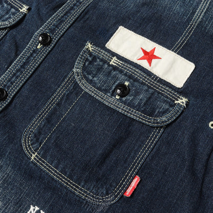 サベージ カスタム デニム ワークシャツ(SAVAGE7 / C-SHIRT. LS)