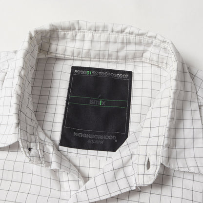 00s グラフチェック コットン 半袖シャツ