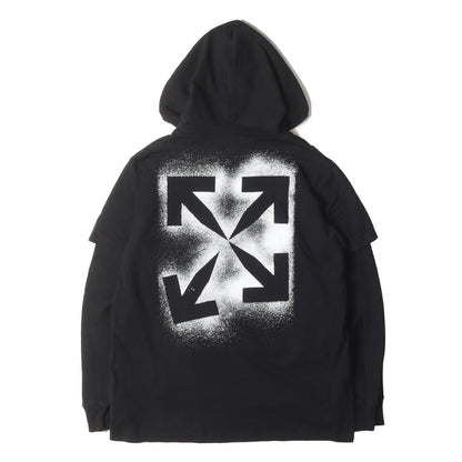 20AW ステンシルアロー Tシャツ レイヤード オーバーサイズ スウェットパーカー