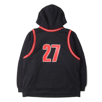 21SS バスケジャージ レイヤード スウェットパーカー(Basketball Jersey Hooded Sweatshirt)
