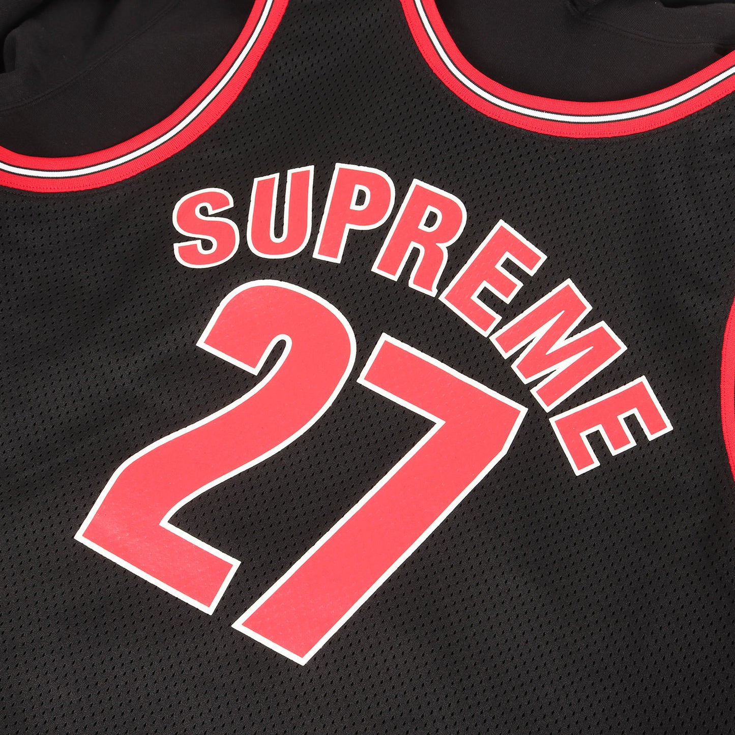 21SS バスケジャージ レイヤード スウェットパーカー(Basketball Jersey Hooded Sweatshirt)